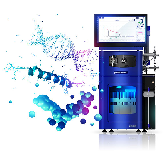 Purification of peptides and oligonucleotides puriFlash 5.250P